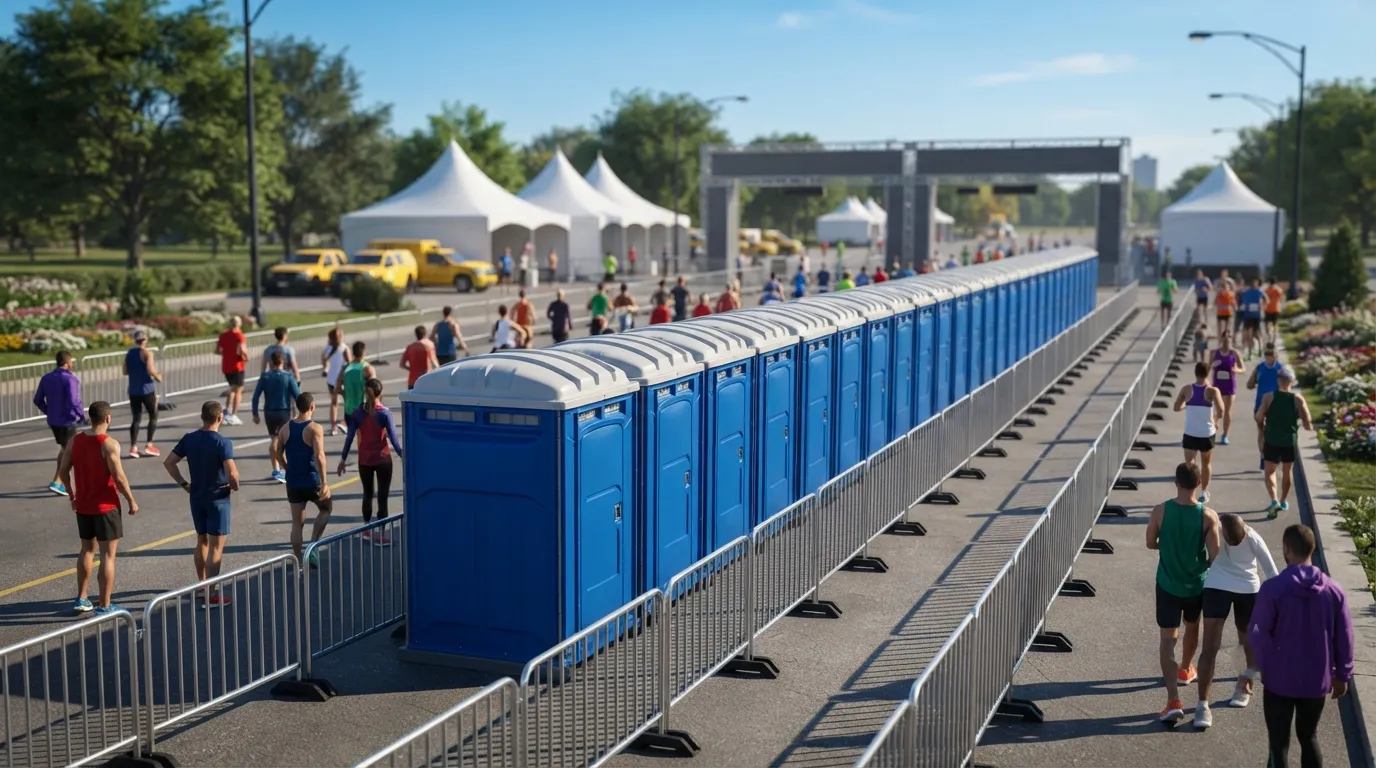 Porta potty in winter